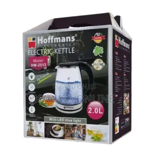 Hoffmans Hm-2513 Glass Kettle With Led Blue Lighting 2000w