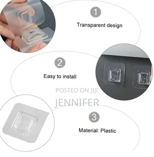 2pcs Double-Sided Adhesive Wall Hooks