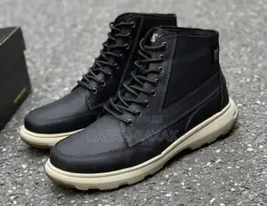 Original Men’S Black Caterpillar Casual Leather Boots