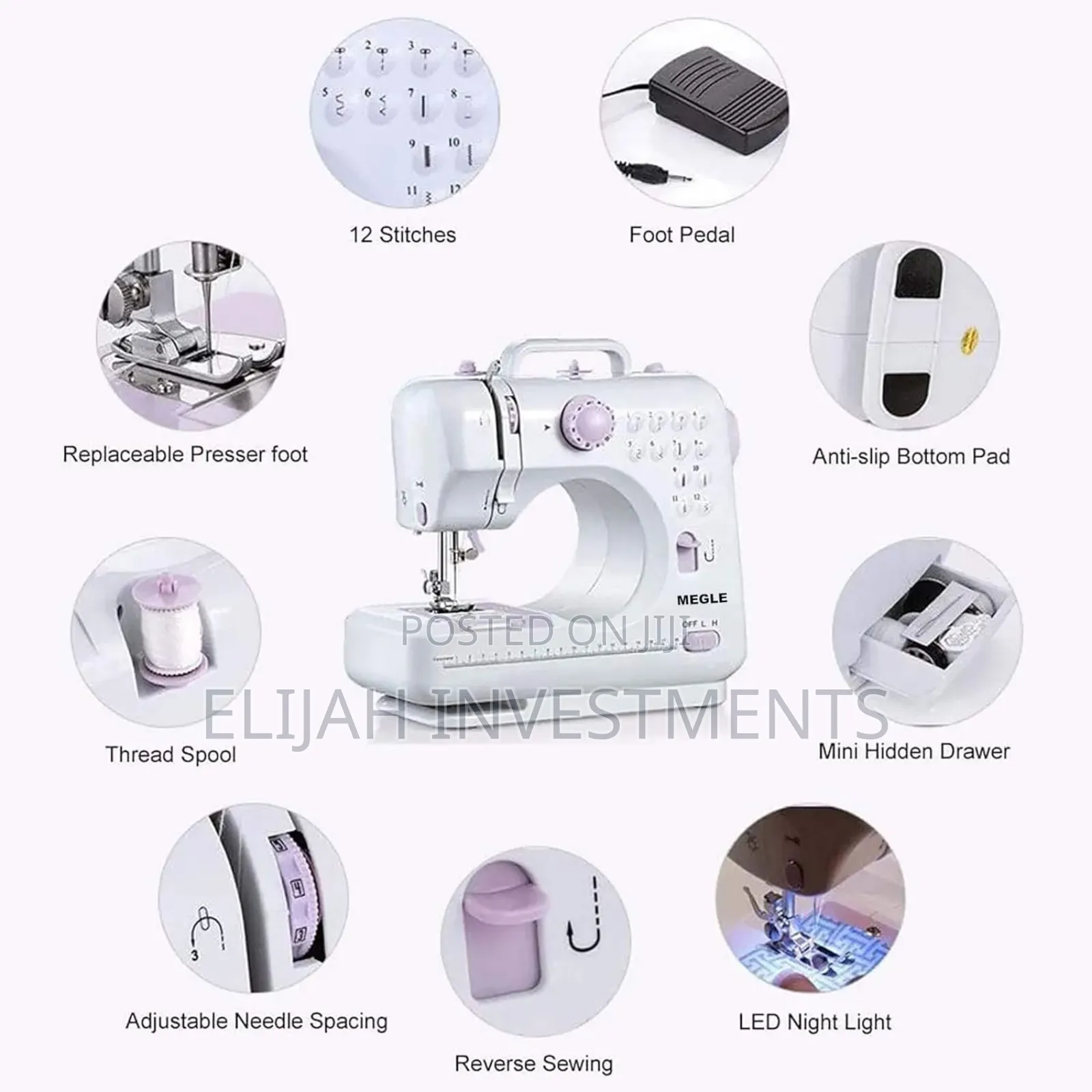 Multi-Functional Mini Household Sewing Machine