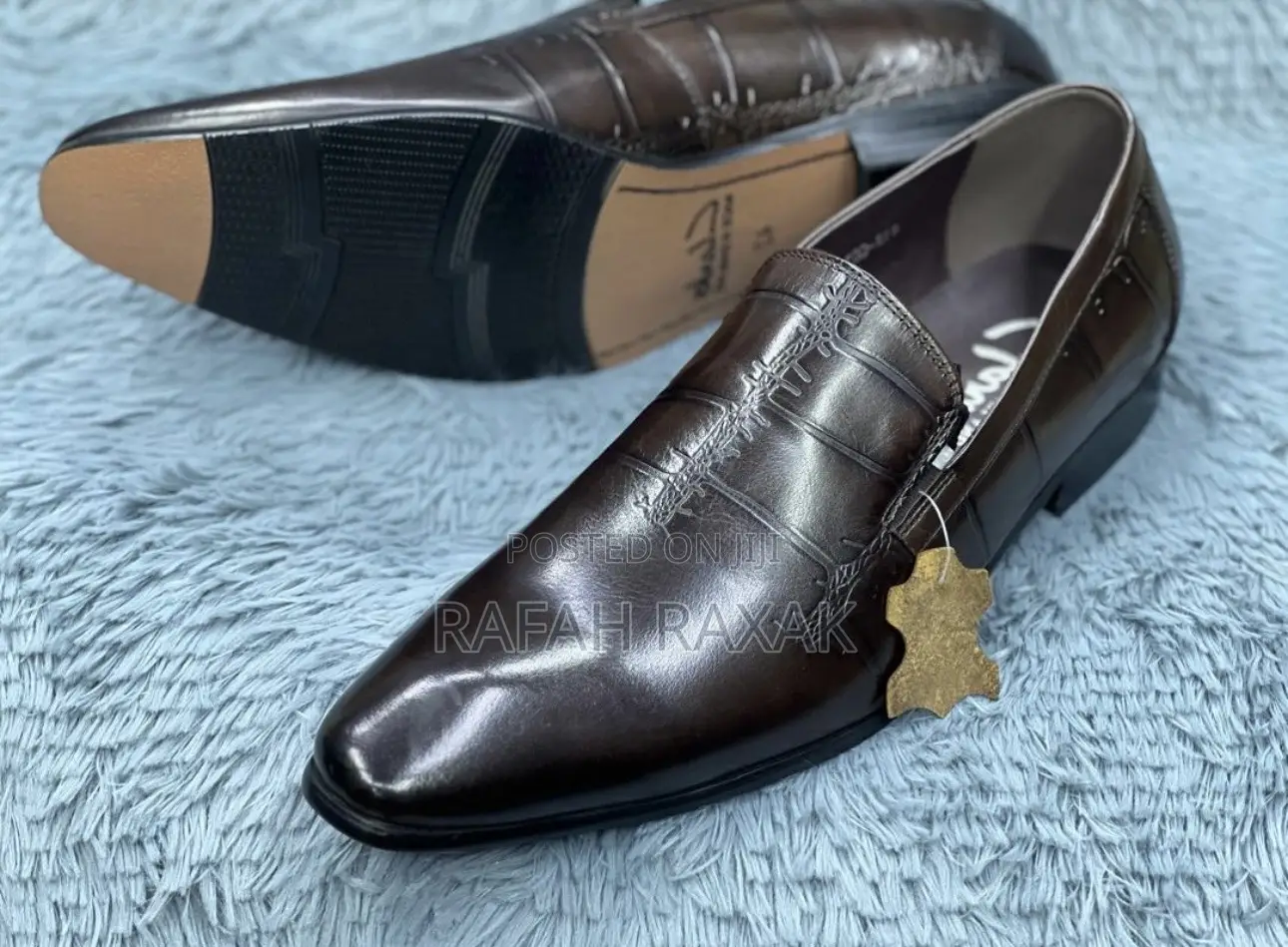 Original Coffee Brown Clark Formal Gentle Shoes