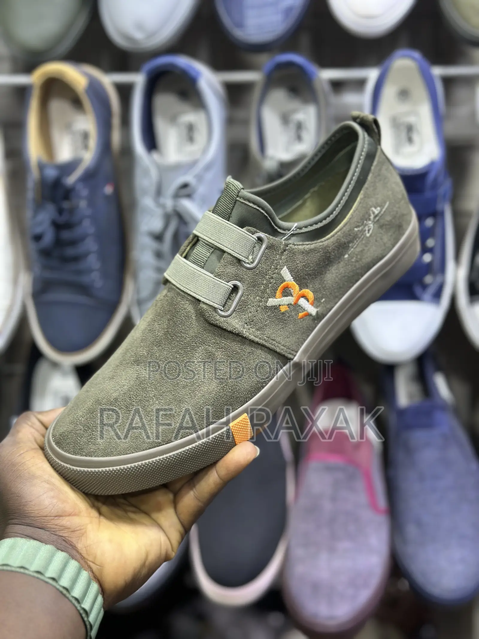 Men’S Classic Army Green Y-3 Leopard Easy Shoes