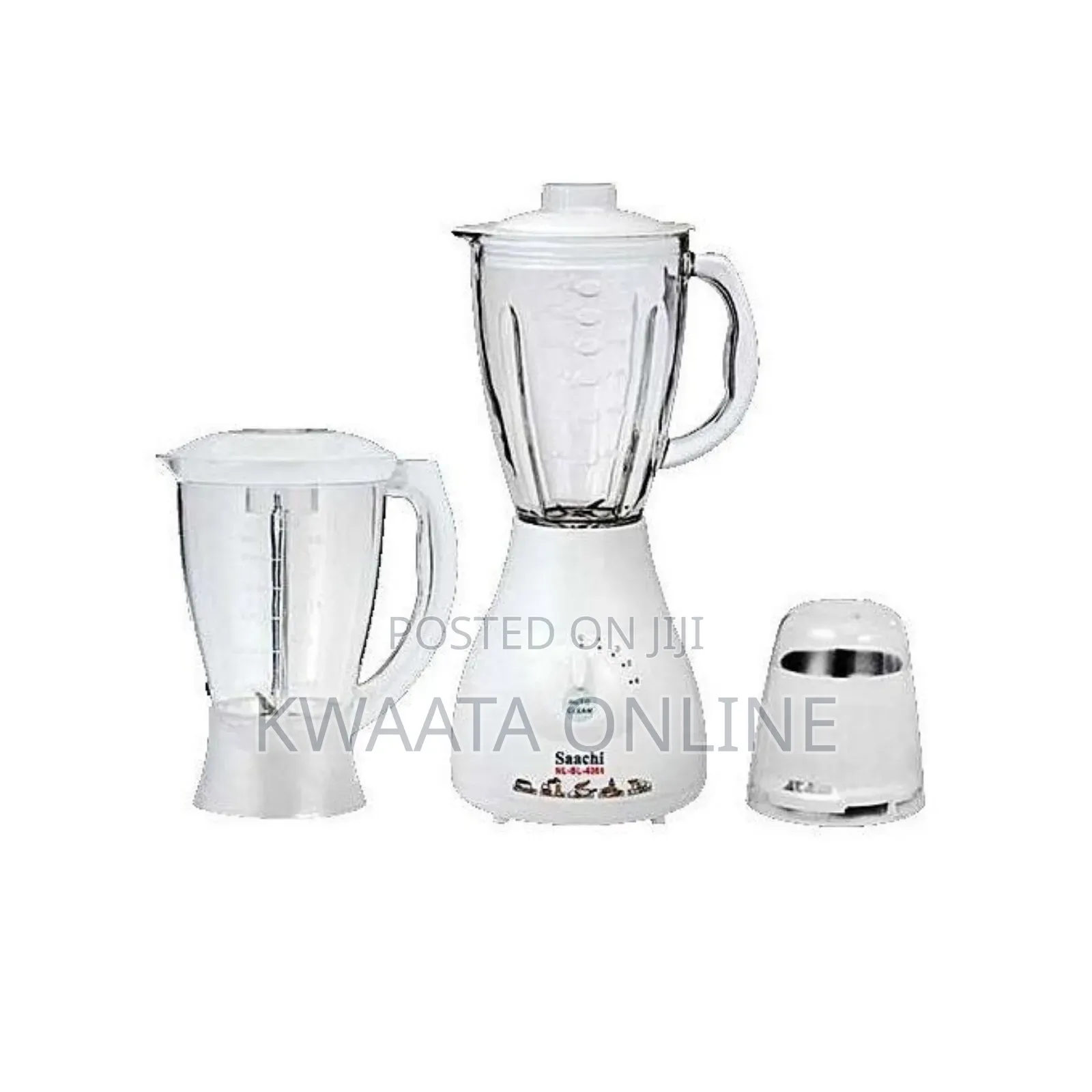 Saachi 3 in 1 Blender Nl-Bl-4361-White With Auto-Clean