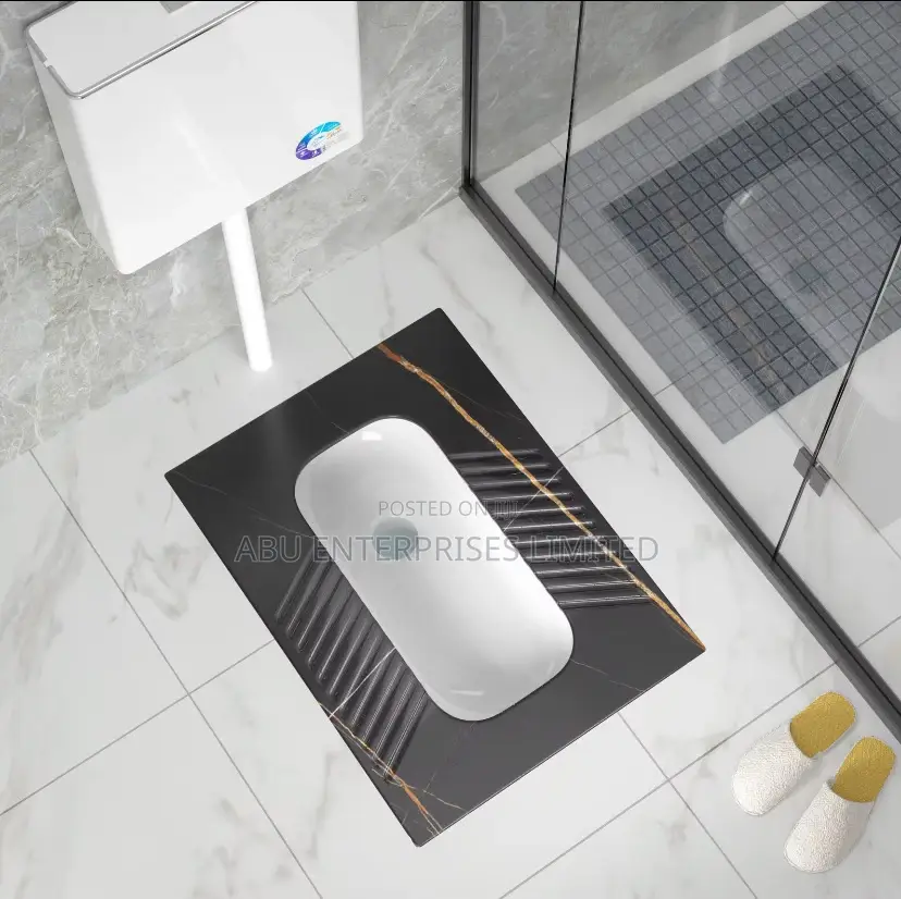 Ceramic Squatting Toilet With Cover