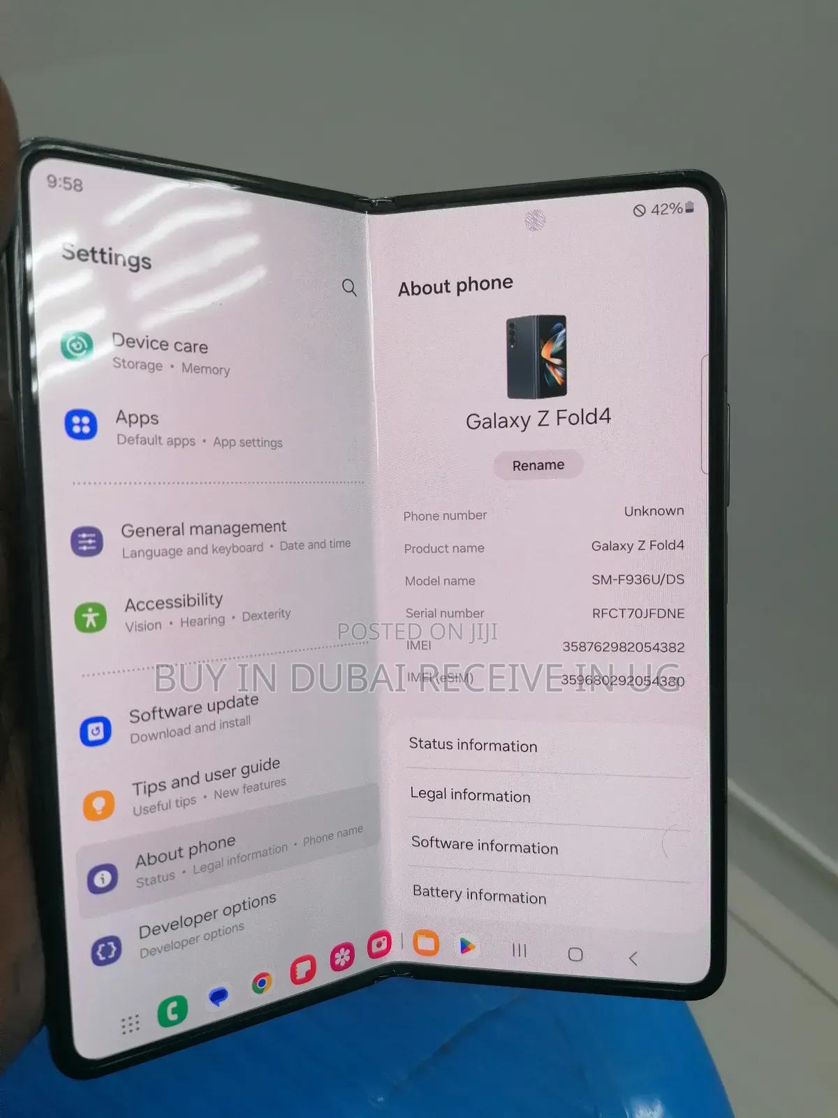 Samsung Galaxy Z Fold4 256 GB Black