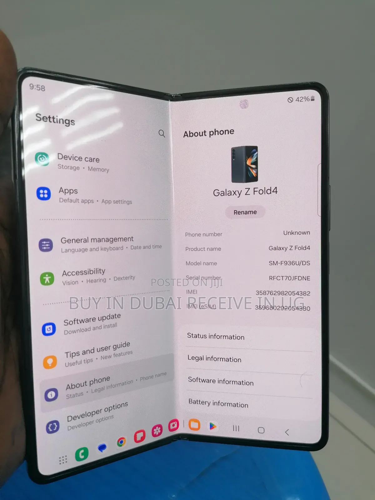 Samsung Galaxy Z Fold4 256 GB Black