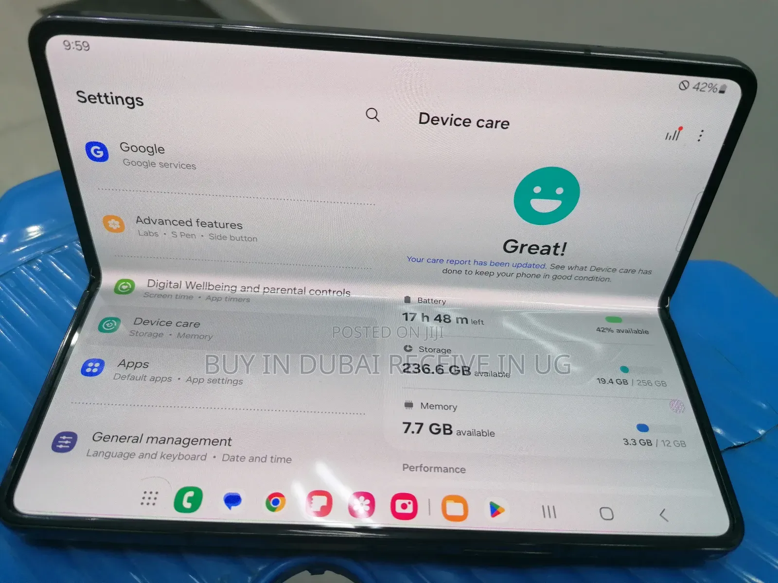 Samsung Galaxy Z Fold4 256 GB Black