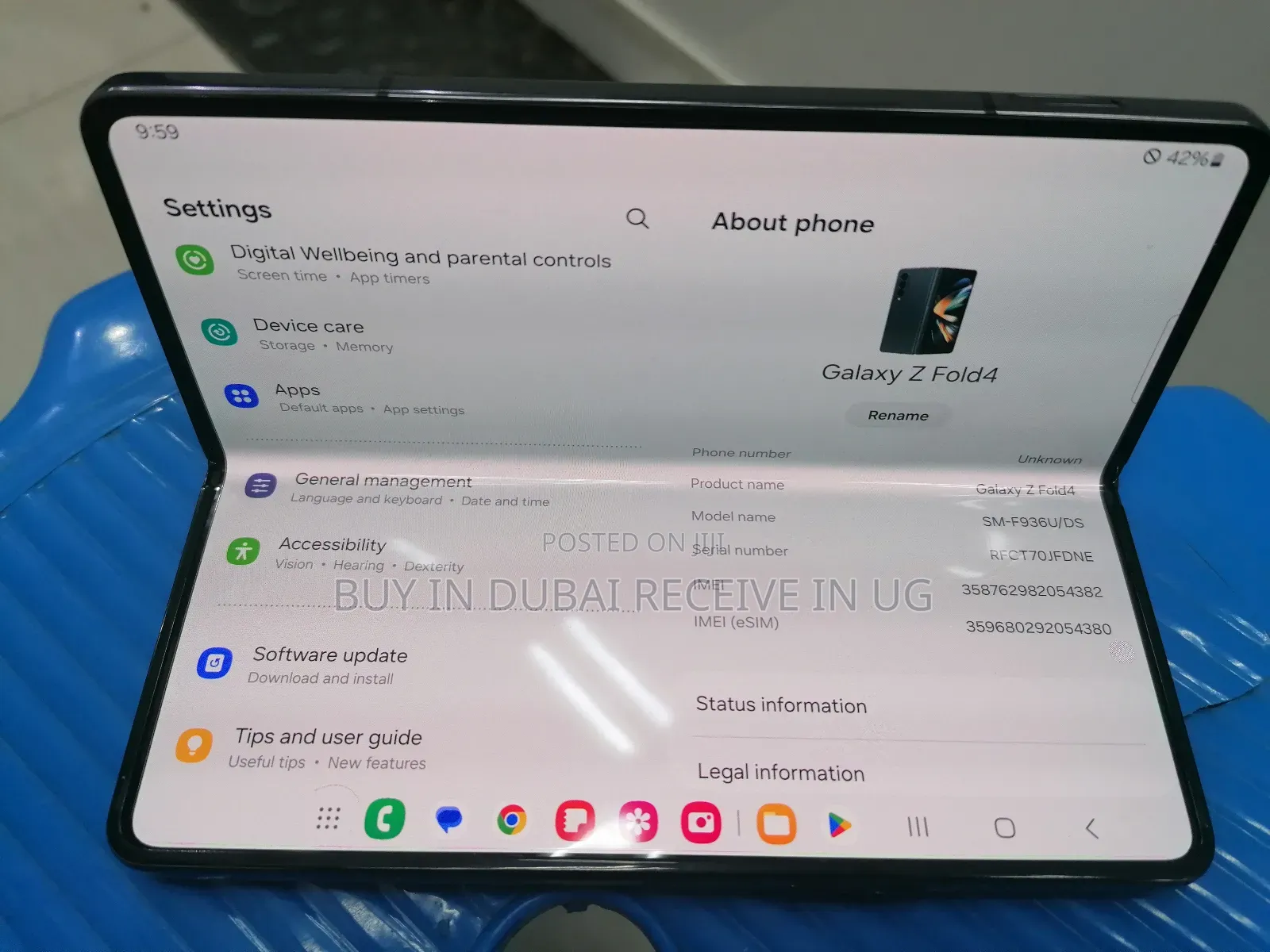 Samsung Galaxy Z Fold4 256 GB Black