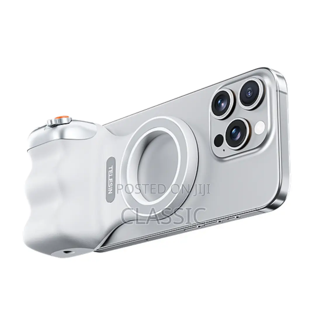 Telesin Fun Shot Magnetic Grip for Phones – White