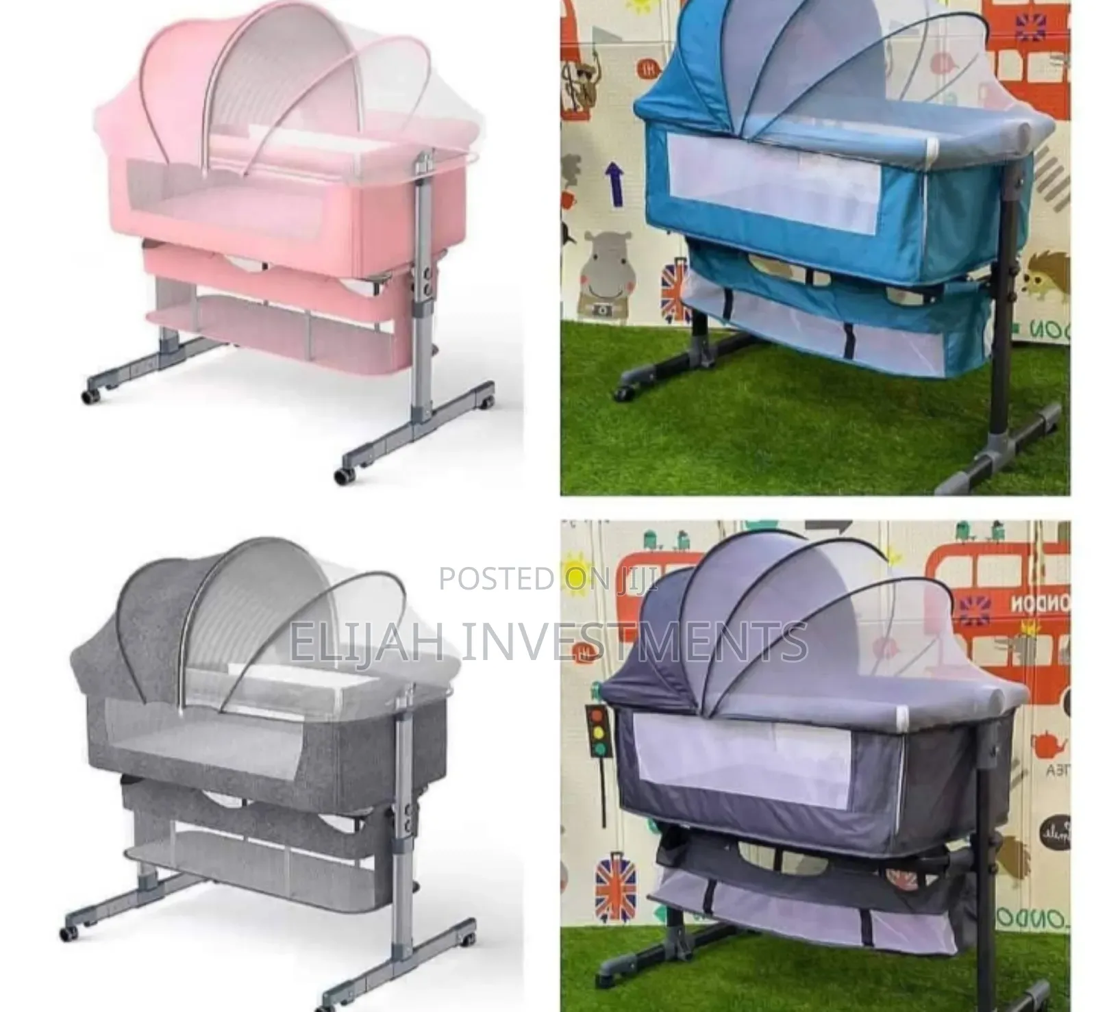 Bold Bedside Crib, 3 in 1 Bassinet