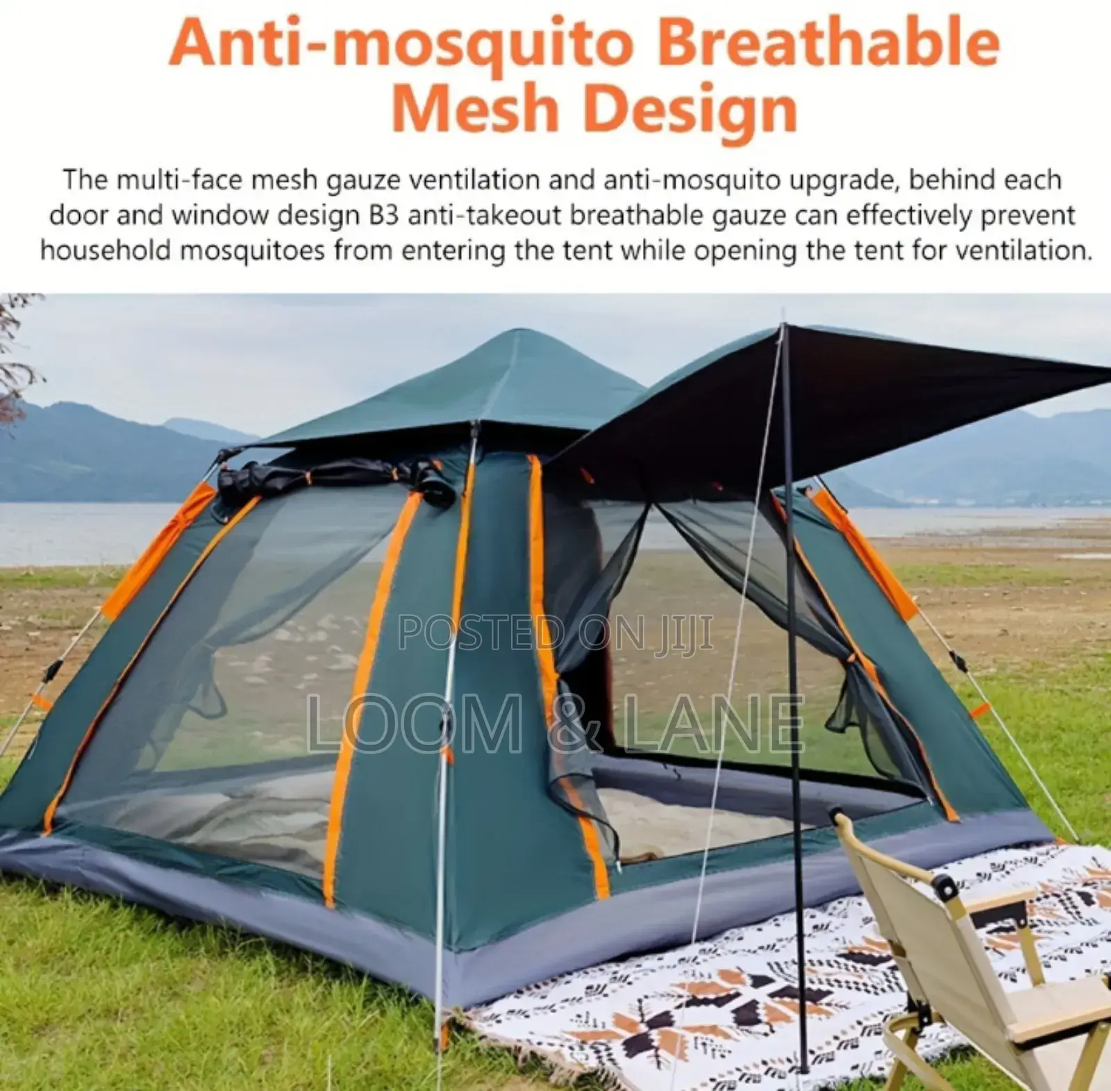 Outdoor Camping Tent for 6 People Color Vary