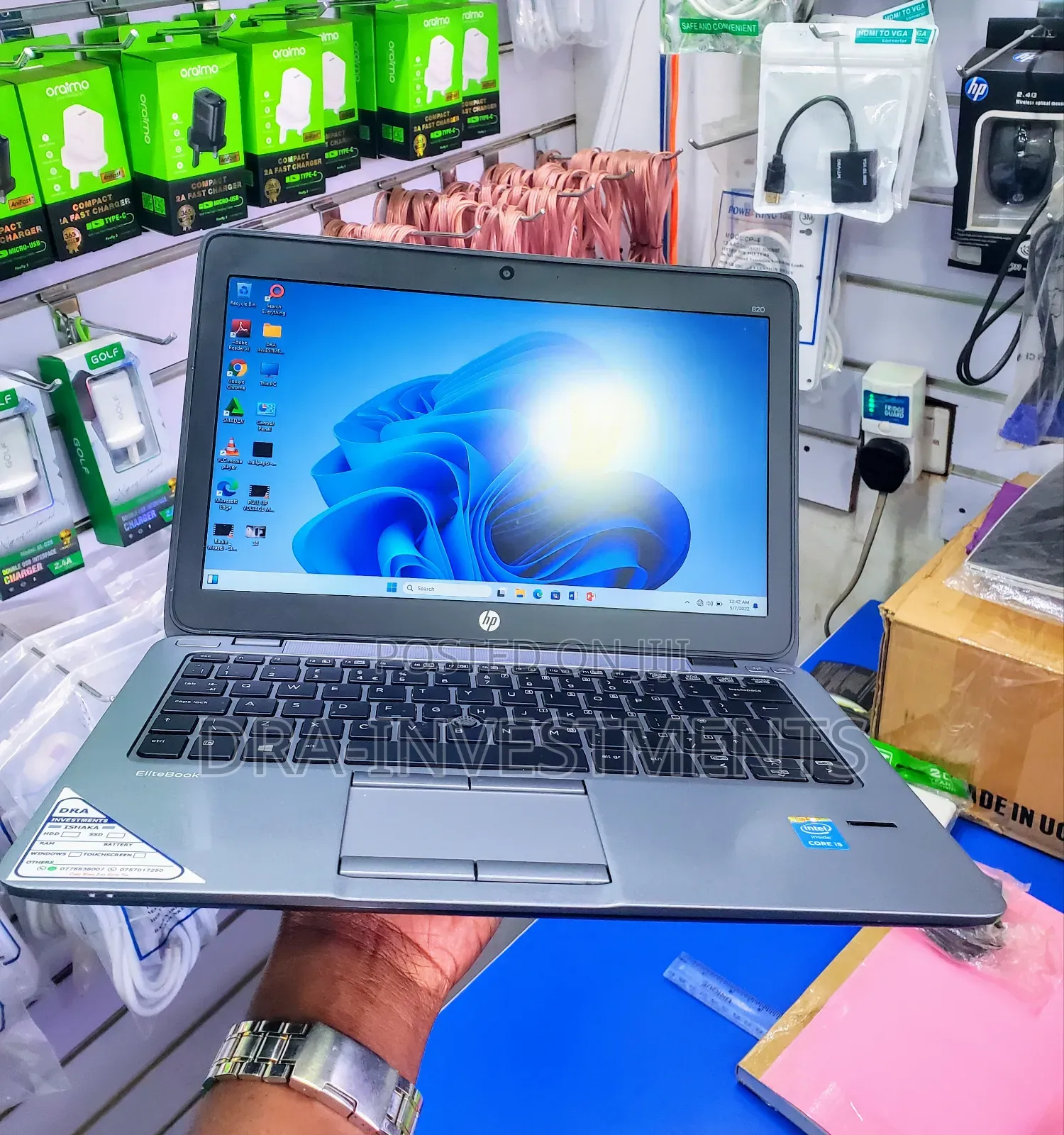 Laptop HP EliteBook 820 G2 8GB Intel Core I5 HDD 500GB