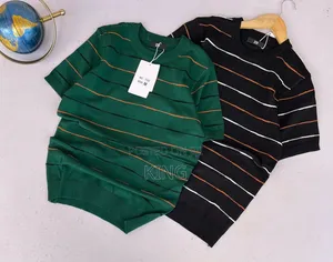Knit T-Shirt. Striped