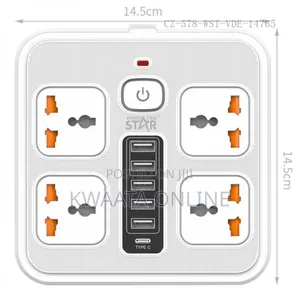 St-4031 Winning Star Ac 220v-250v 10a/2500w 4-way Extension