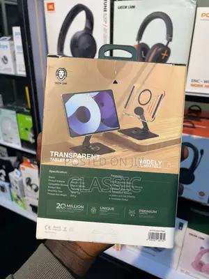 Green Lion Transparent Tablet Stand