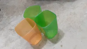 Square Plastic Glasses 12pcs