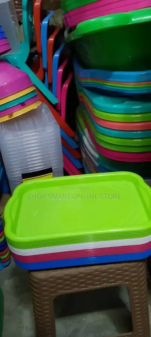 Mini Plastic Serving Trays 12pcs