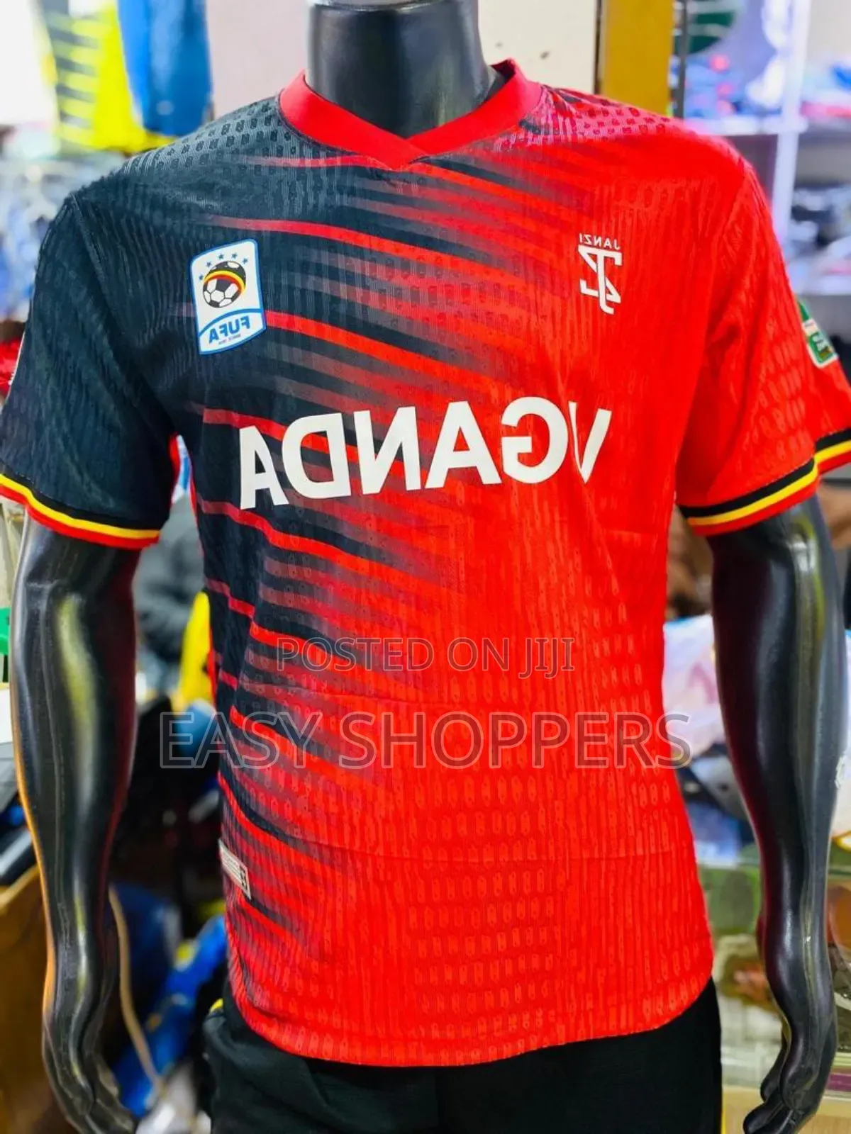 Uganda Cranes Football Jersey Red Colour