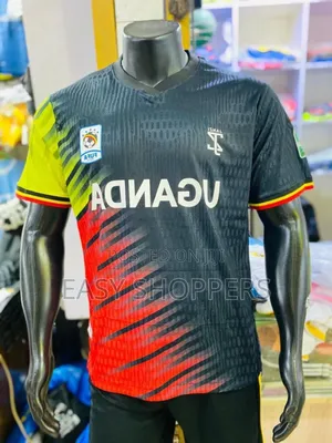 Uganda Cranes Football Jersey Black