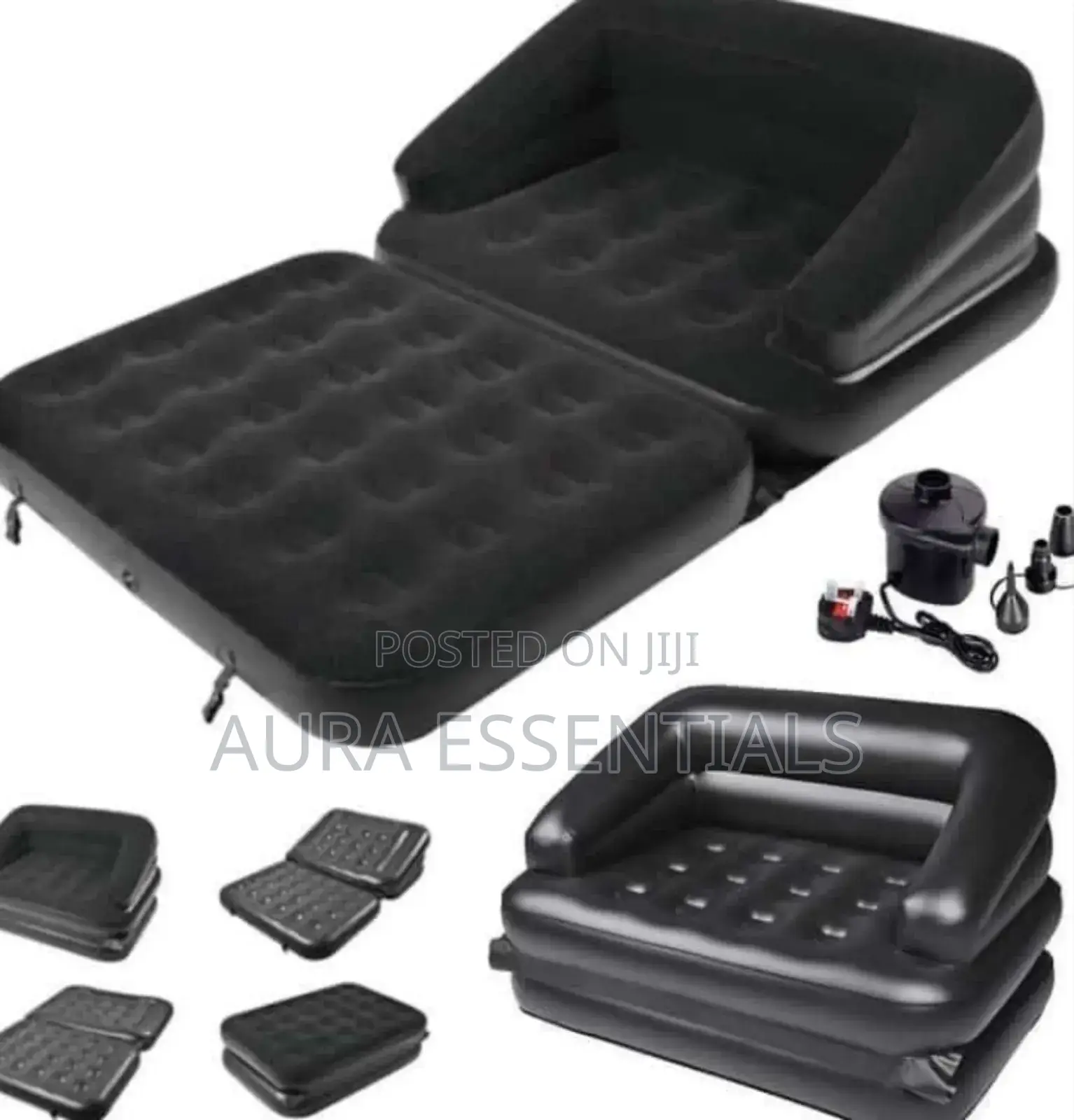 Air Mattress Sofa Couch and Bed With Air Pump