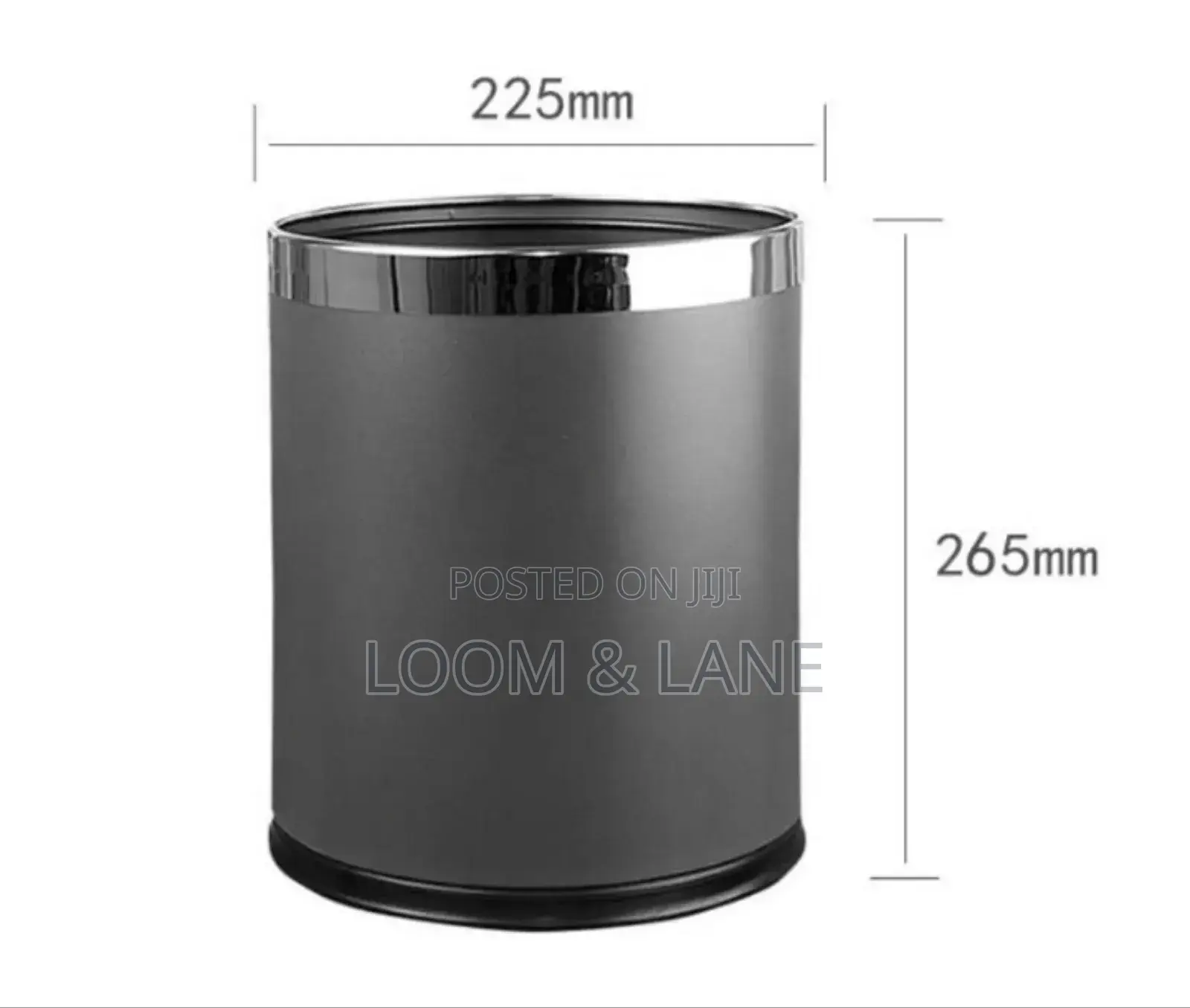 Cylindrical Trash Bin