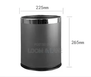 Cylindrical Trash Bin