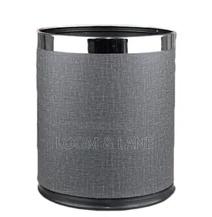 Cylindrical Trash Bin