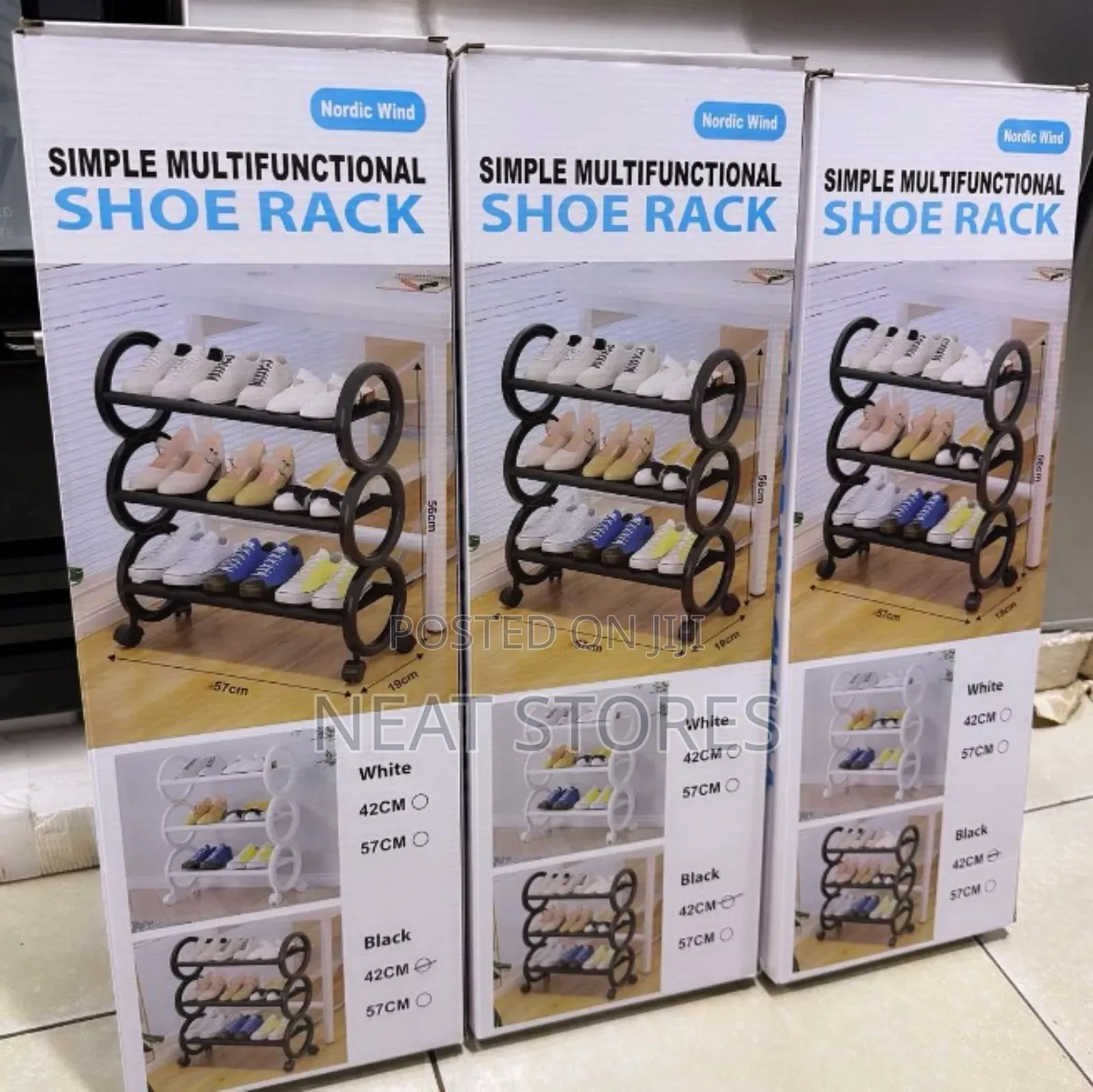 Three Layer Multifunctional Shoerack
