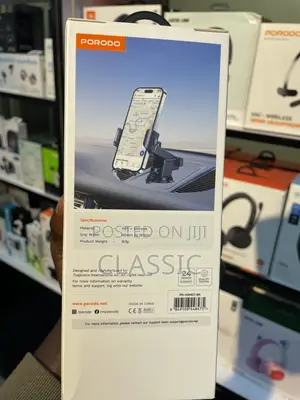 Porodo Adjustable Clamp Dash Windshield Mount