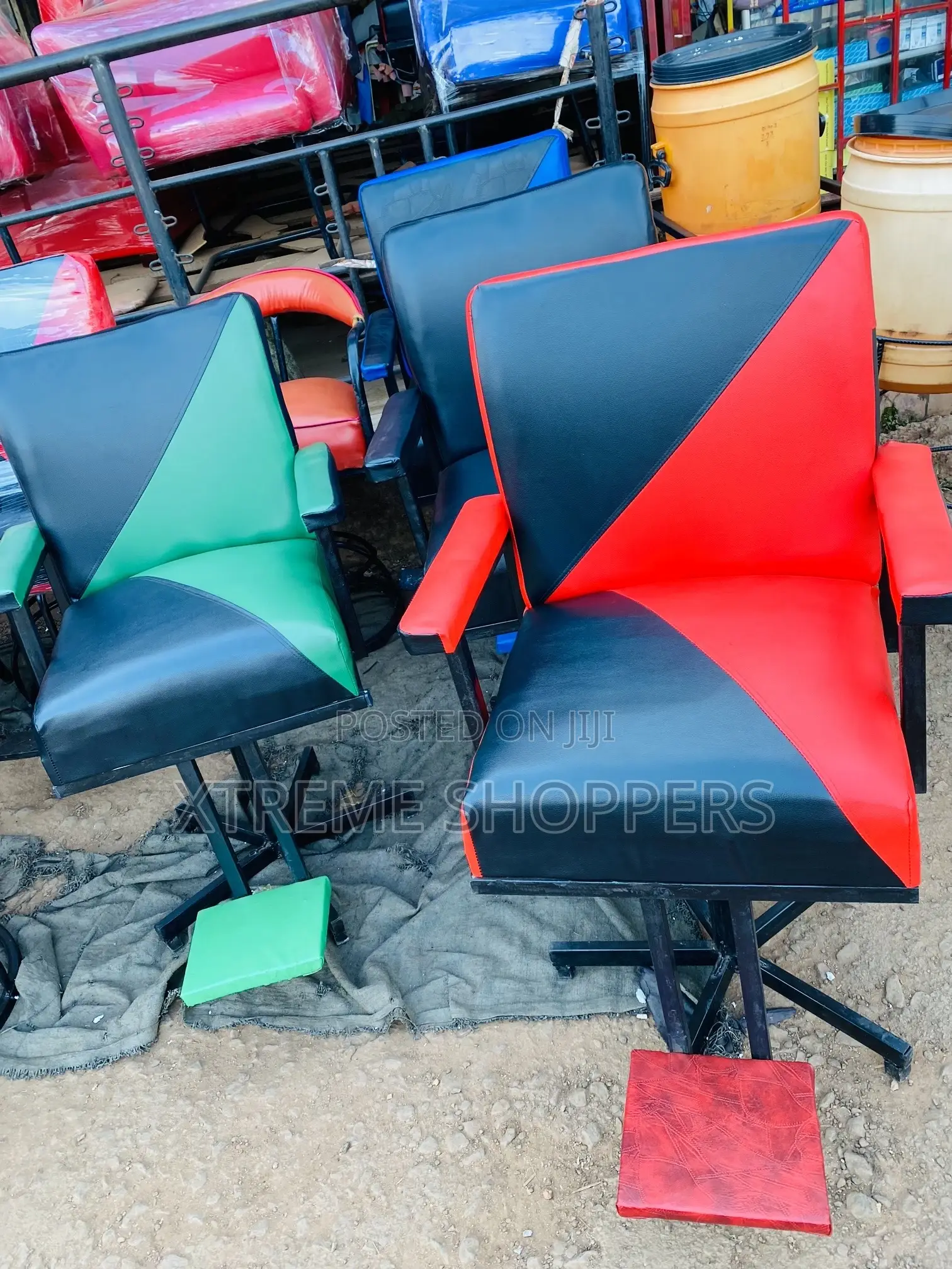 Las / Black En Blue / Barber Chair / Saloon Chair