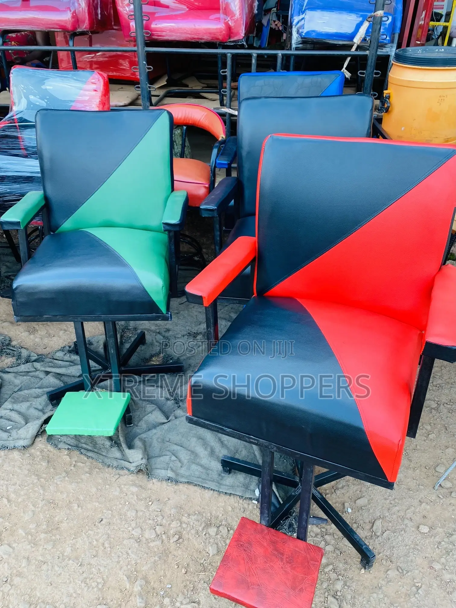 Las / Black En Blue / Barber Chair / Saloon Chair