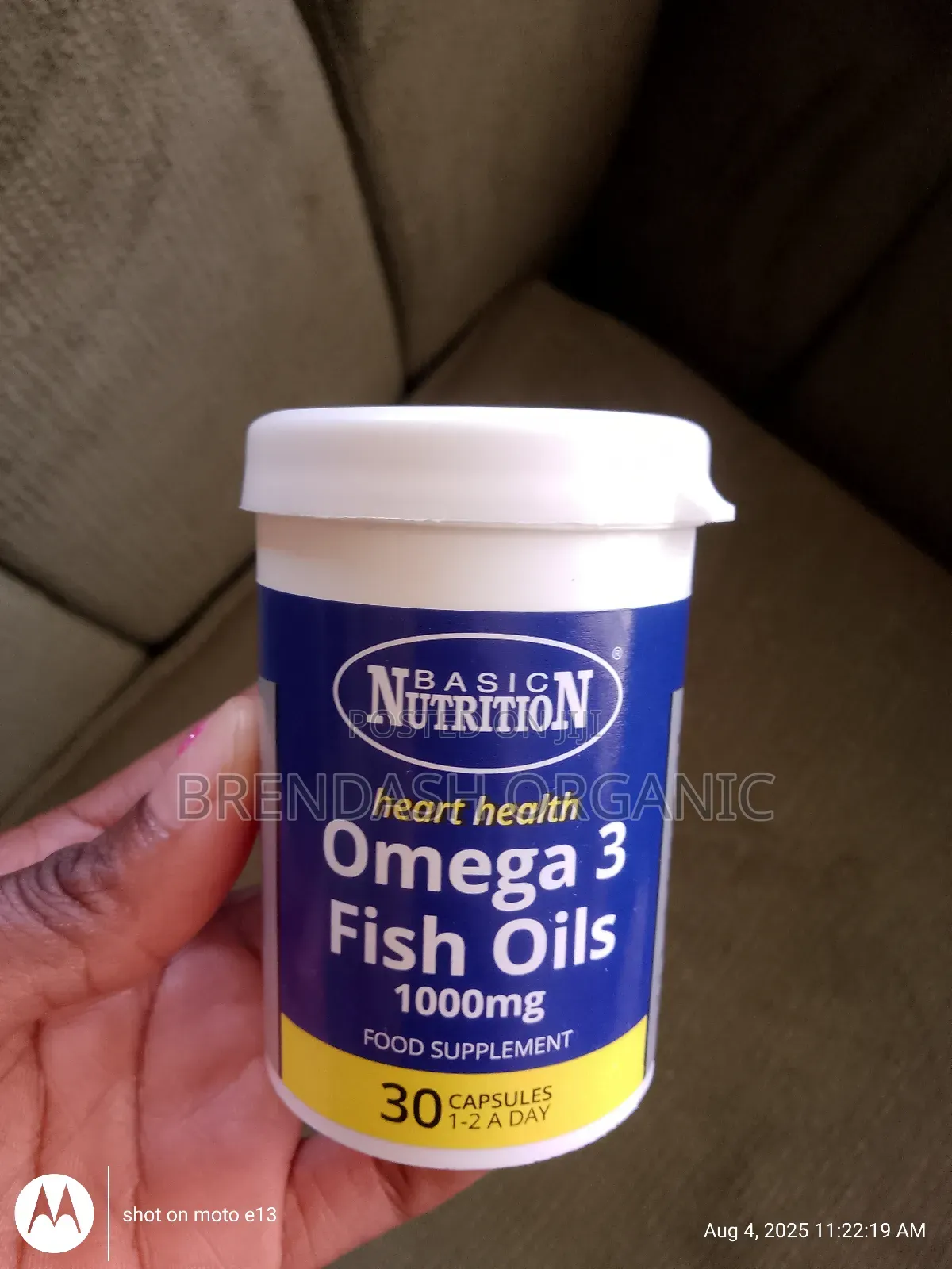 Omega-3 Supplements Fish Oil 1000mg