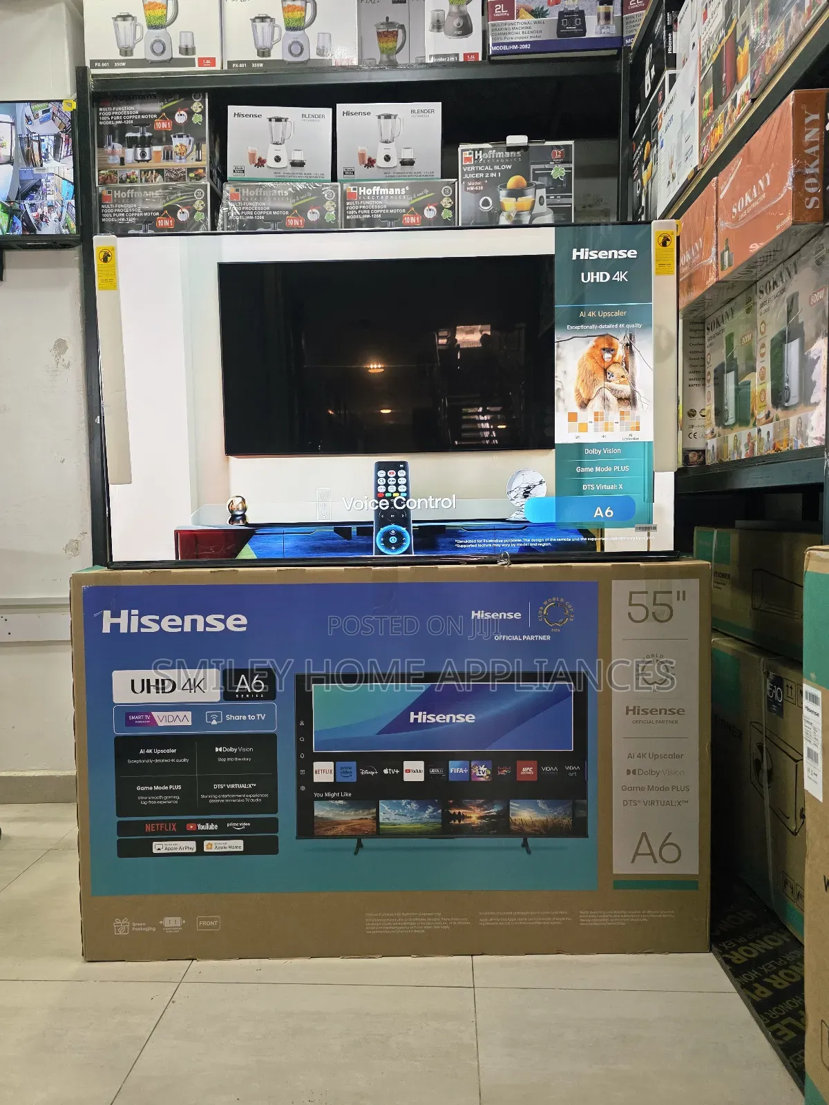 20% Discount Sales on Hisense A6 Series 55inches Smart Tv