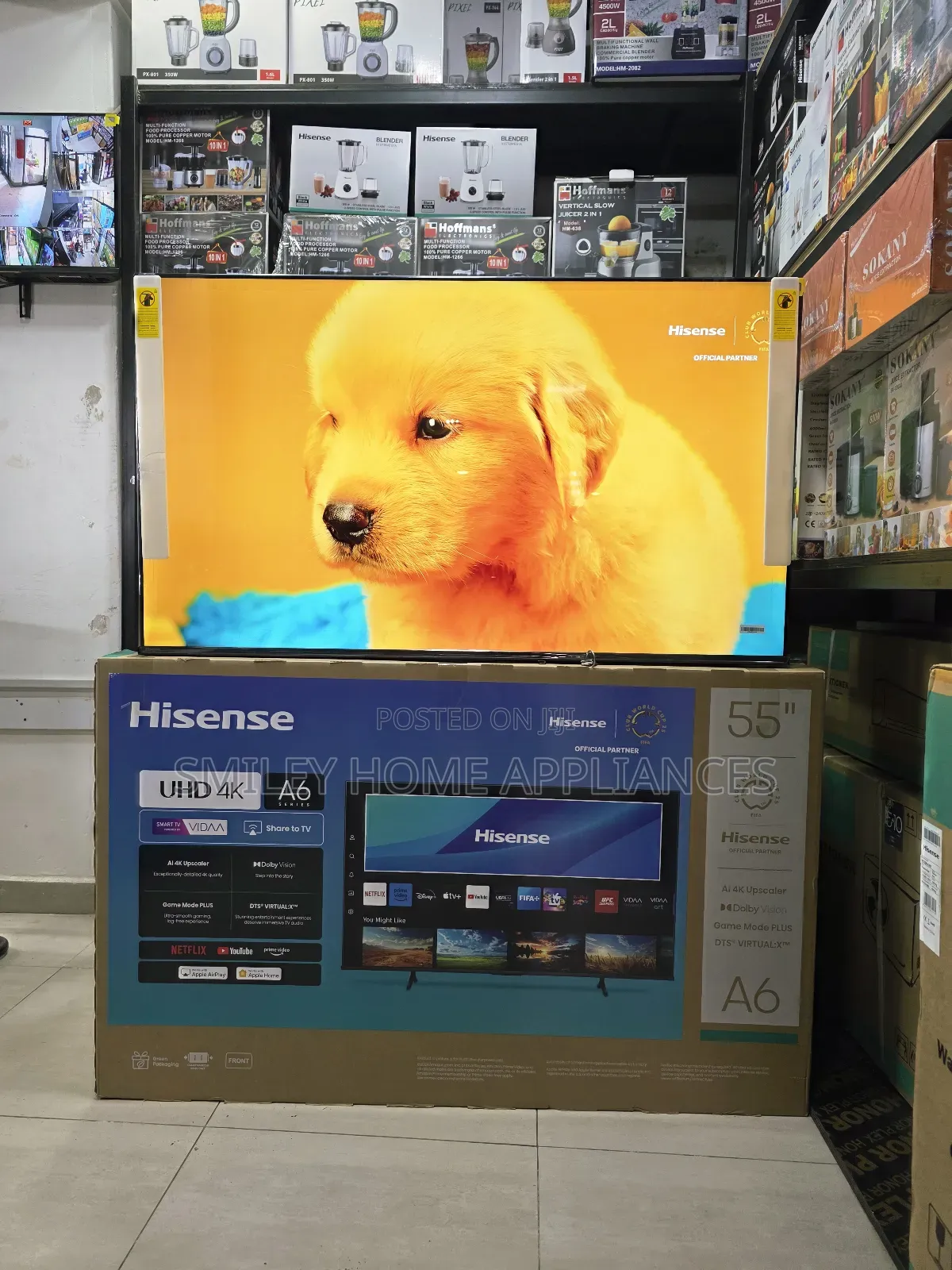 55a6q Hisense Udh- Led 55inches Vidaa Smart Tv at Discount