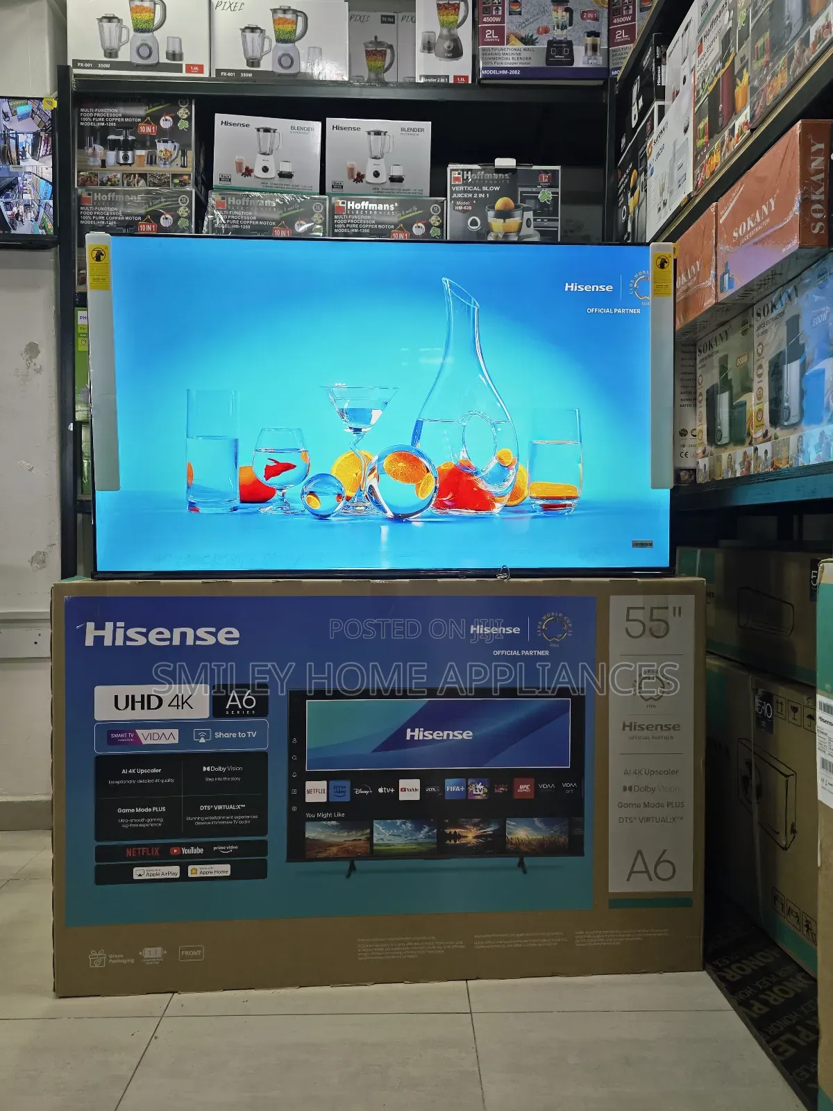 55a6q Hisense Udh- Led 55inches Vidaa Smart Tv at Discount