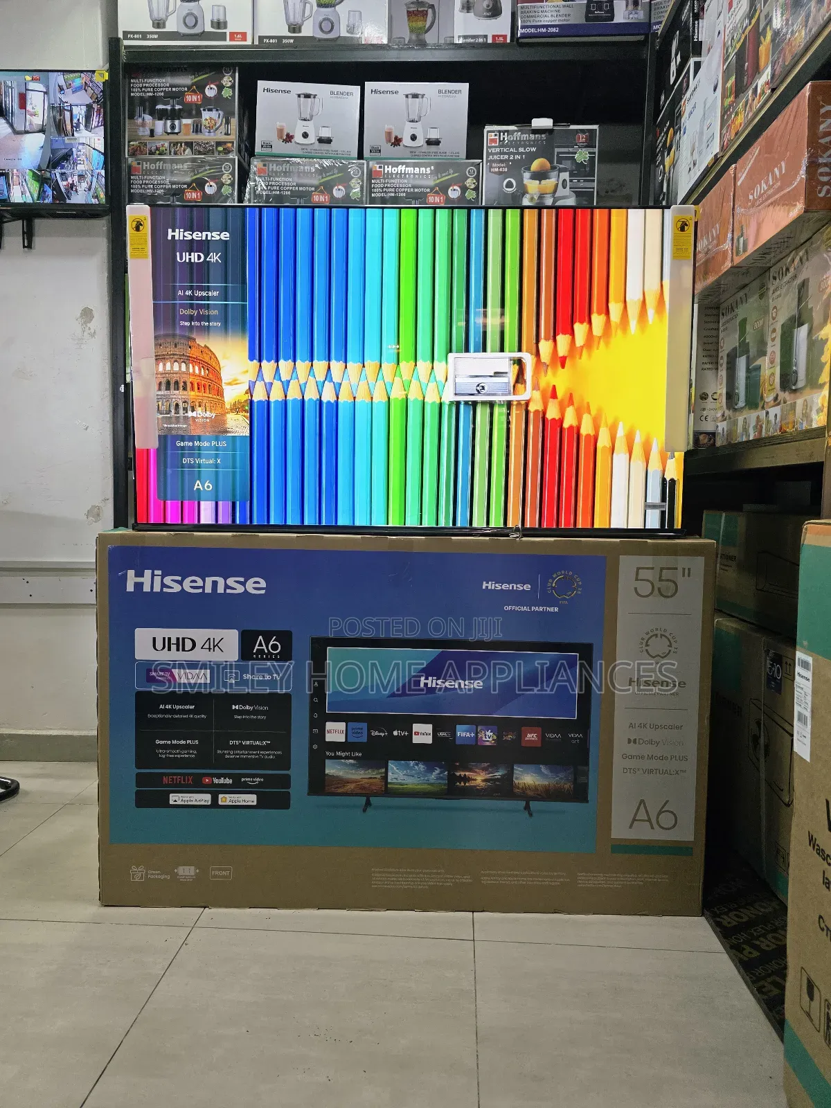 Lastest 2025 Model Hisense A6series 55inches Vidaa Smart Tv