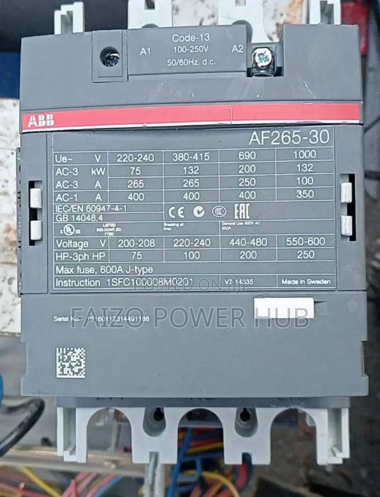Abb Contactor Af Series