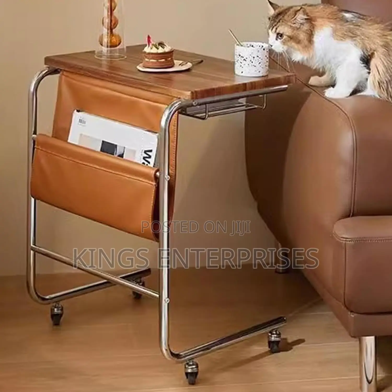 Sofa Side Table With Wheels