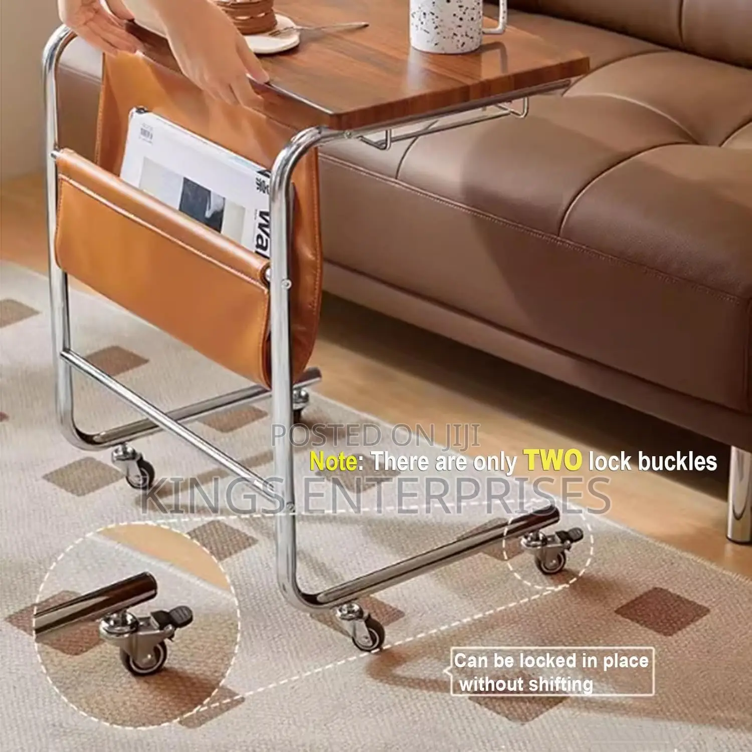 Sofa Side Table With Wheels