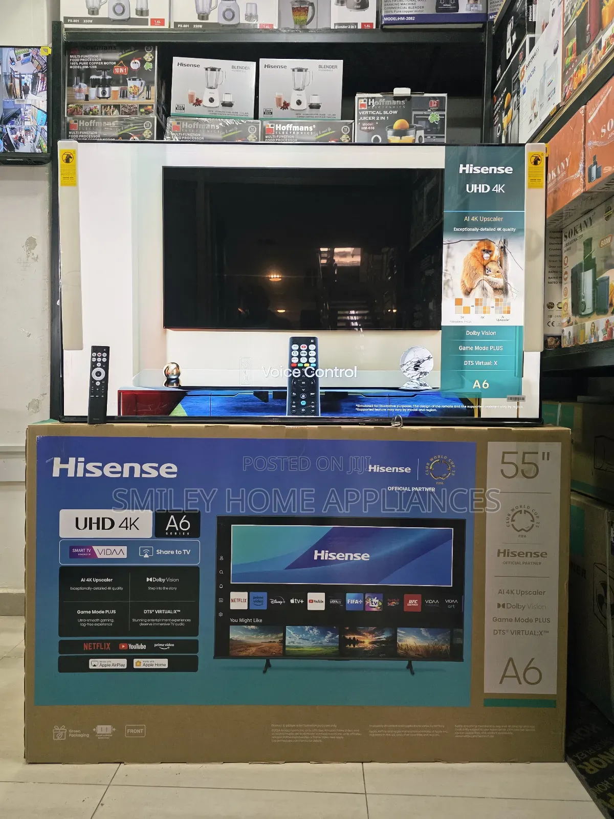 Lastest 2025 A6series Hisense Udh- 55a6q 55inches Vidaa Tv