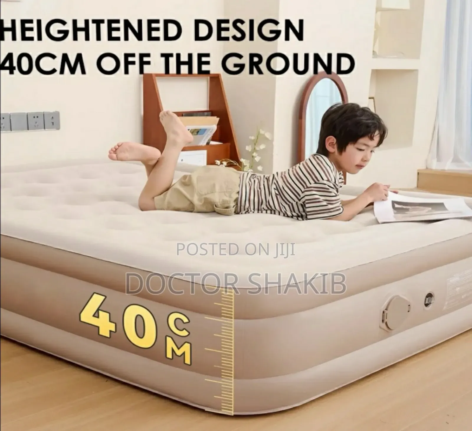 Self Inflated Big Size Air Mattress Bed With Built in Pump
