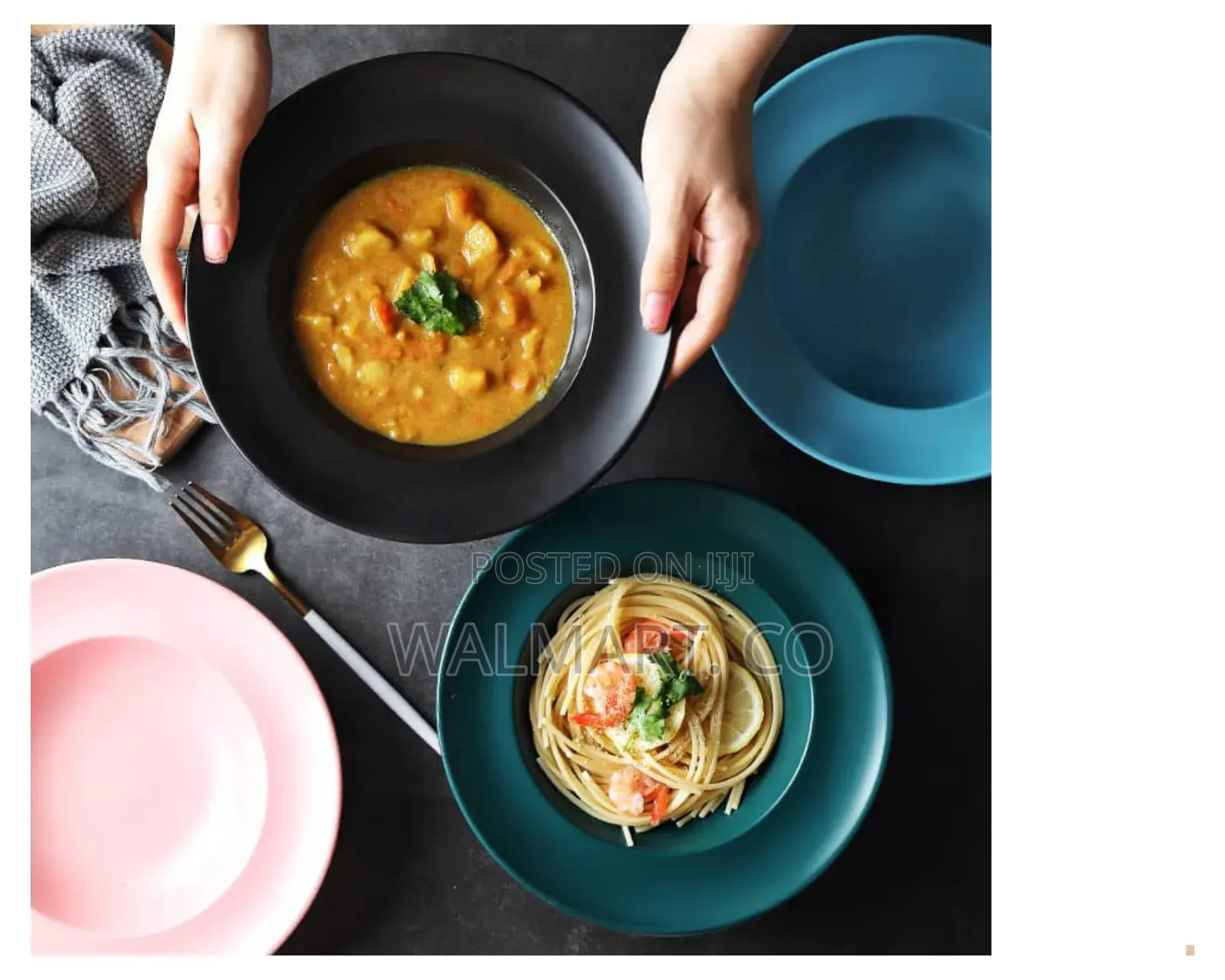 Ceramic Dinner Plate-Black
