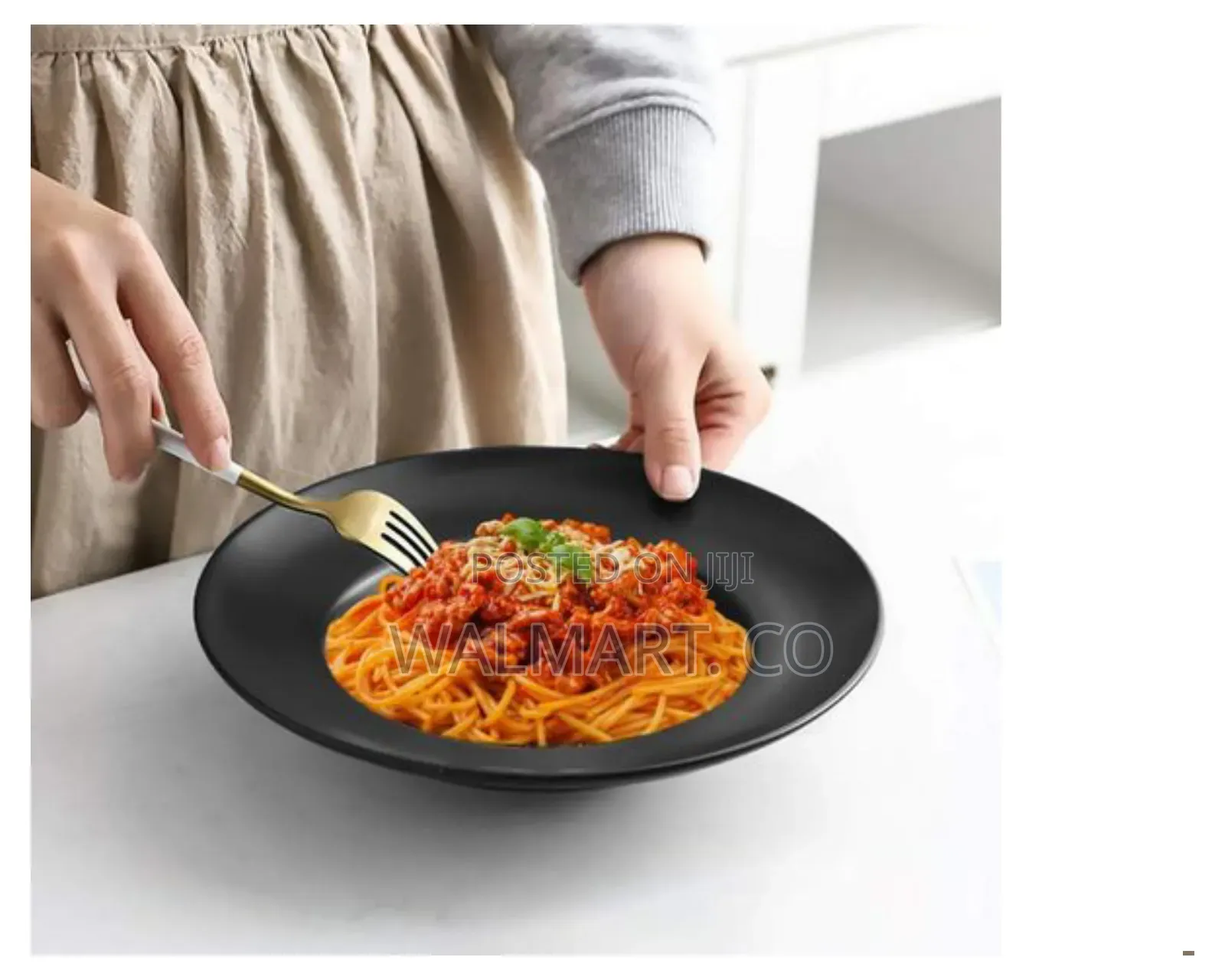 Ceramic Dinner Plate-Black