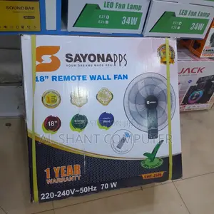 Sayona 18" Wall Fan With Remote