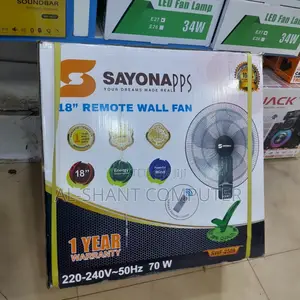 Sayona 18" Wall Fan With Remote
