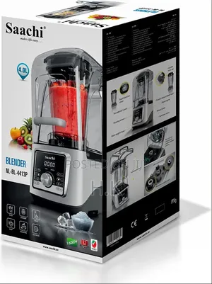 Saachi Commercial Blender 4l With Ice Crusher Juicer, 1600w
