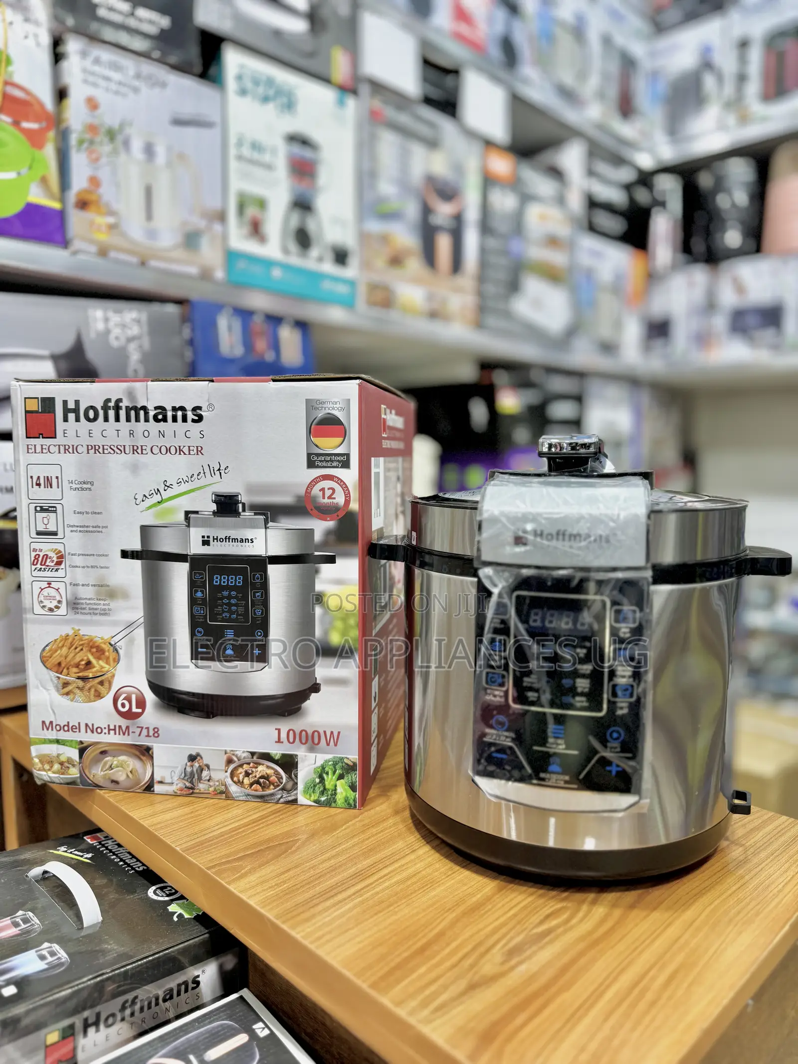 Hoffmans 6l Electric Pressure Cooker, Model No: Hm-718.