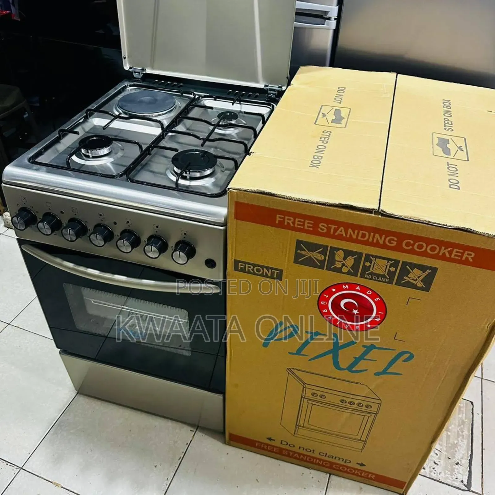 Pixel Gas Cooker 3 Gas + 1 Electric Hot Plate, Auto Ignition