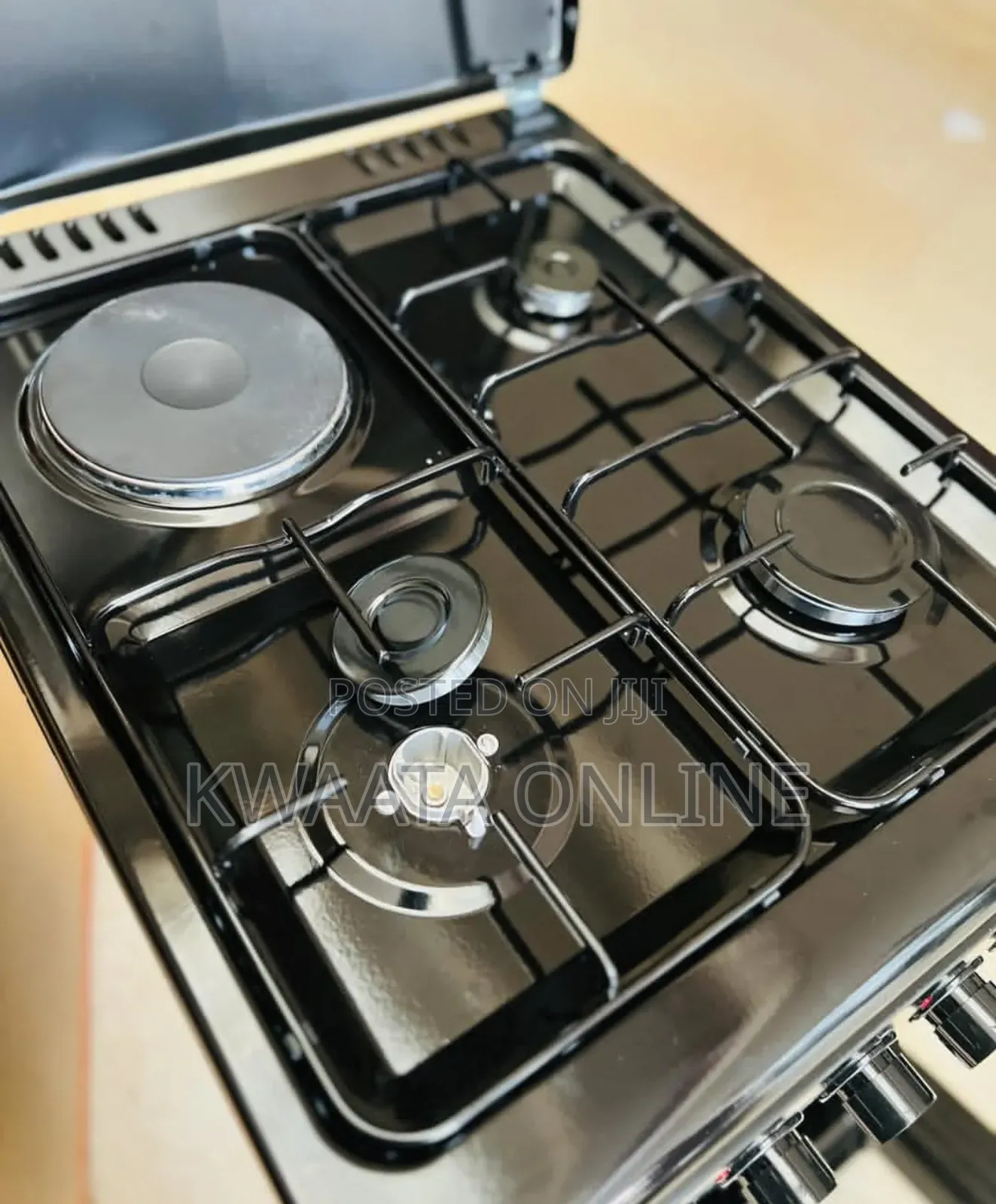 Pixel Gas Cooker 3 Gas + 1 Electric Hot Plate, Auto Ignition