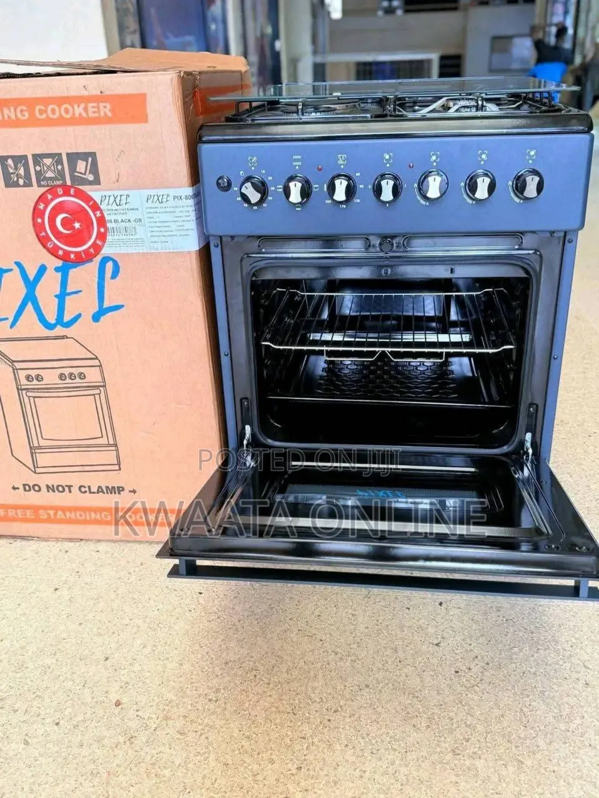Pixel Gas Cooker 3 Gas + 1 Electric Hot Plate, Auto Ignition